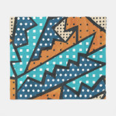 Grunge-Effekt Vintages Stoffmuster Fleecedecke (Vorderseite (Horizontal))