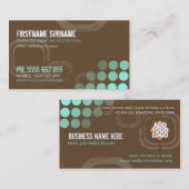 Grunge Electro Dubstep DJ Business Card Visitenkarte (Vorne/Hinten)