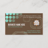 Grunge Electro Dubstep DJ Business Card Visitenkarte (Rückseite)