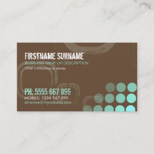 Grunge Electro Dubstep DJ Business Card Visitenkarte