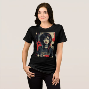 Grunge Emo Girl Tri-Blend-Shirt Tri-Blend Shirt