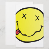 Grunge Emoji Briefpapier (Vorne/Hinten)