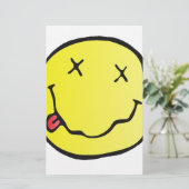 Grunge Emoji Briefpapier (Stehend Vorderseite)