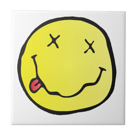 Grunge Emoji Fliese (Vorderseite)