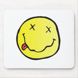 Grunge Emoji Mousepad
