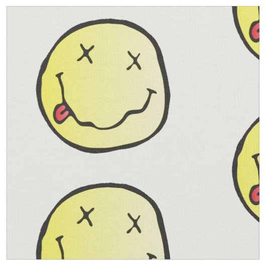 Grunge-Emoji-Stoff Stoff (Nahaufnahme)