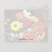 Grunge Esperted Heart Bouquet Postkarte (Rückseite)