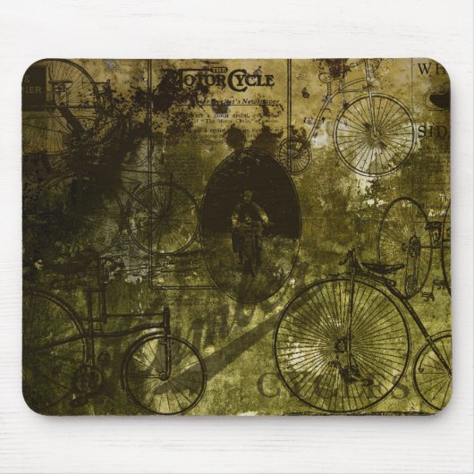Grunge Fahrräder Mauspad (Vorne)