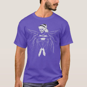 Grunge Fairycore Goth Forest Fairy Skelett  T-Shirt