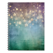 Grunge-Fantasy-Sternen-Notizbuch Notizblock (Vorderseite)