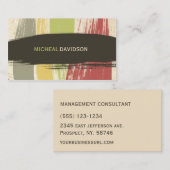 Grunge-Farben-Berater-coole Geschäfts-Karten Visitenkarte (Vorne/Hinten)