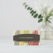 Grunge-Farben-Berater-coole Geschäfts-Karten Visitenkarte (Stehend Vorderseite)