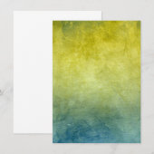 Grunge-Farben - Gelb & Blau Save The Date (Vorne/Hinten)