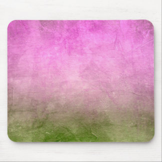 Grunge Farben - Rosa und Grün Mousepad