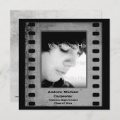 Grunge Filmstreifen Grunge Fotokarte Einladung (Vorne/Hinten)