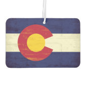 Grunge Flag Colorado Autolufterfrischer (Rückseite)