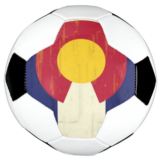 Grunge Flag Colorado Fußball (Gedreht)