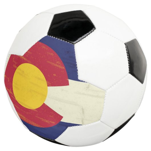 Grunge Flag Colorado Fußball (Dreiviertel)