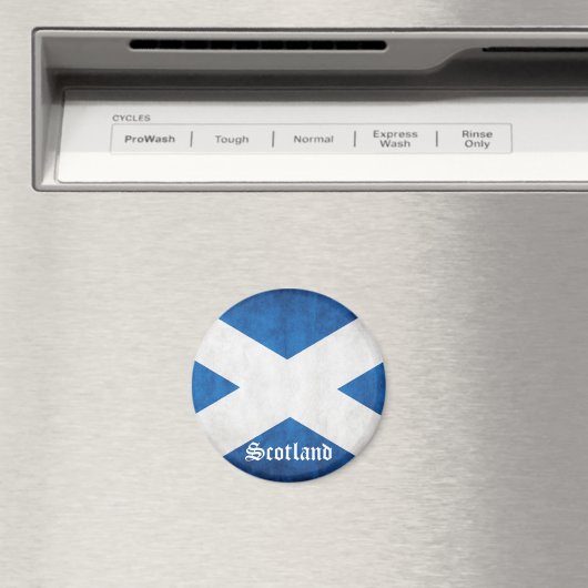 Grunge Flag für Schottland individuell angepasst Magnet (In Situ (Geschirrspüler))