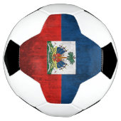 Grunge Flag Haiti Fußball (Gedreht)