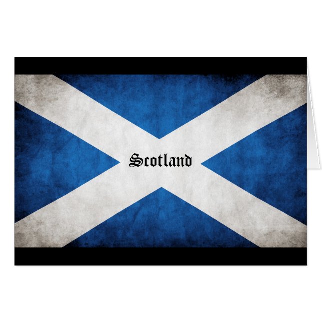Grunge Flag Schottland (Vorderseite (Horizontal))