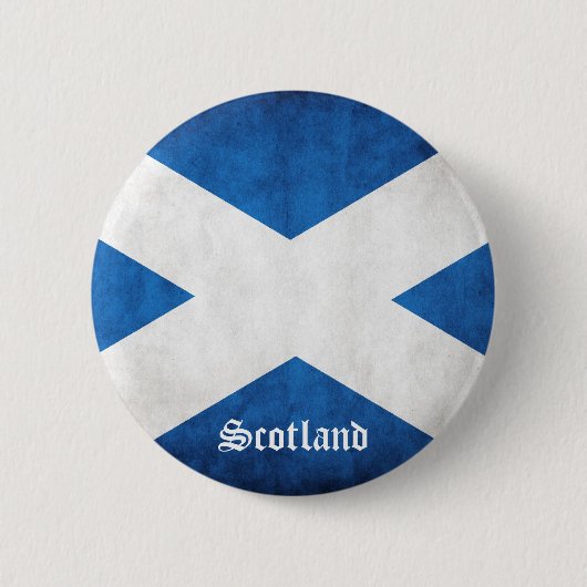 Grunge Flag Schottland Button (Vorderseite)