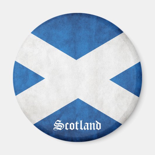 Grunge Flag Schottland Magnet (Vorne)