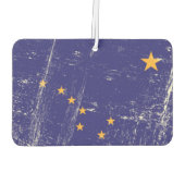 Grunge Flag von Alaska Autolufterfrischer (Rückseite)
