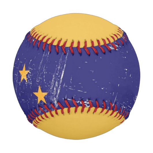 Grunge Flag von Alaska Baseball (Vorderseite)