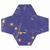 Grunge Flag von Alaska Fußball (Flach)