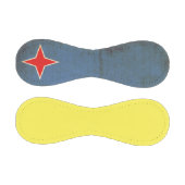Grunge Flag von Aruba (Niederlande) Baseball (Paneele)