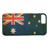 Grunge Flag von Australien Case-Mate iPhone Hülle (Rückseite (Horizontal))