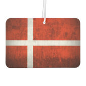 Grunge Flag von Dänemark Autolufterfrischer (Rückseite)