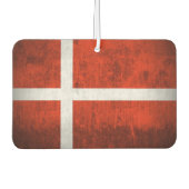 Grunge Flag von Dänemark Autolufterfrischer (Vorderseite)
