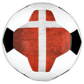 Grunge Flag von Dänemark Fußball (Gedreht)