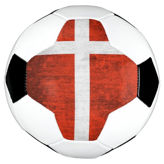 Grunge Flag von Dänemark Fußball (Gedreht)