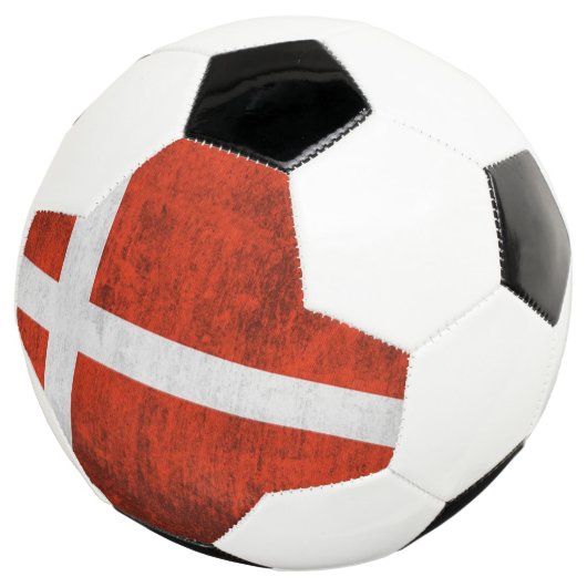 Grunge Flag von Dänemark Fußball (Dreiviertel)