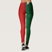 Grunge Flag von Mexiko Leggings (Rückseite)