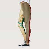 Grunge Flag von Mexiko Leggings (Links)