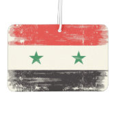 Grunge Flag von Syrien. Autolufterfrischer (Rückseite)
