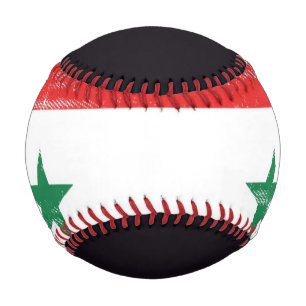 Grunge Flag von Syrien. Baseball