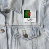 Grunge-Flagge Algeriens Button (Beispiel)