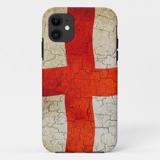 Grunge-Flagge Englands Case-Mate iPhone Hülle (Rückseite)
