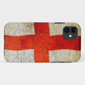 Grunge-Flagge Englands Case-Mate iPhone Hülle (Rückseite (Horizontal))