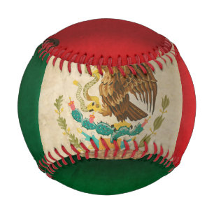 Grunge-Flagge von Mexiko Baseball
