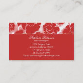 Grunge Floral Decadance Business Card Visitenkarte (Rückseite)