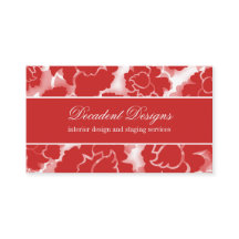 Grunge Floral Decadance Business Card