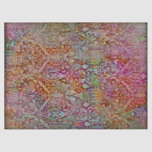 Grunge Floral Decoupage Viktorianisches Gewebe Pap Seidenpapier (Vorderseite)