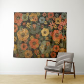 Grunge Floral Large Wandteppich (Beispiel (Horizontal))