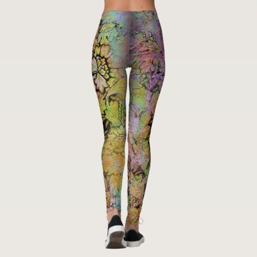 Grunge Floral Leggings (Rückseite)